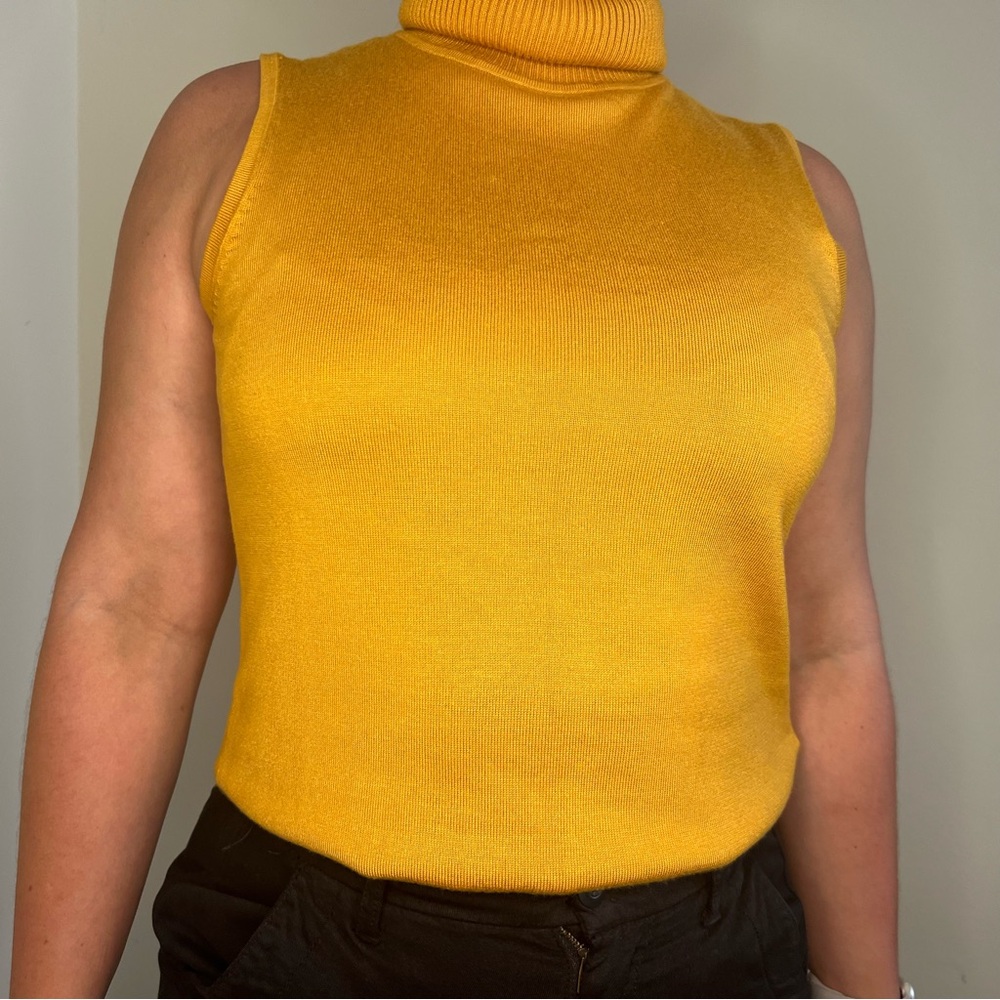 Yellow Turtleneck Tank